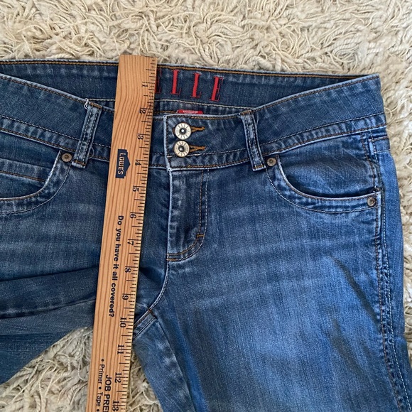 Elle Women's Jeans Size 8R Stretch Blue Denim Straight Leg - Picture 3 of 13
